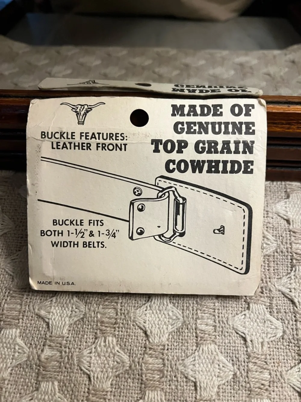 VINTAGE *NEW OLD STOCK* FMC Excavators Link Belt Cranes Leather Belt‎ Buckle NIB